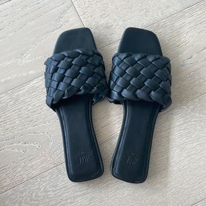 NWOT black sandals H&M